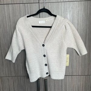 RD Style quarter sleeve cardigan